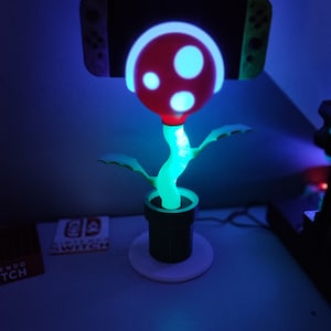 Nintendo Switch Piranha Plant laadstationstandaard voor OLED en klassieke versie van Switch in 3 verschillende versies, lamp, mini en klassiek afbeelding 10