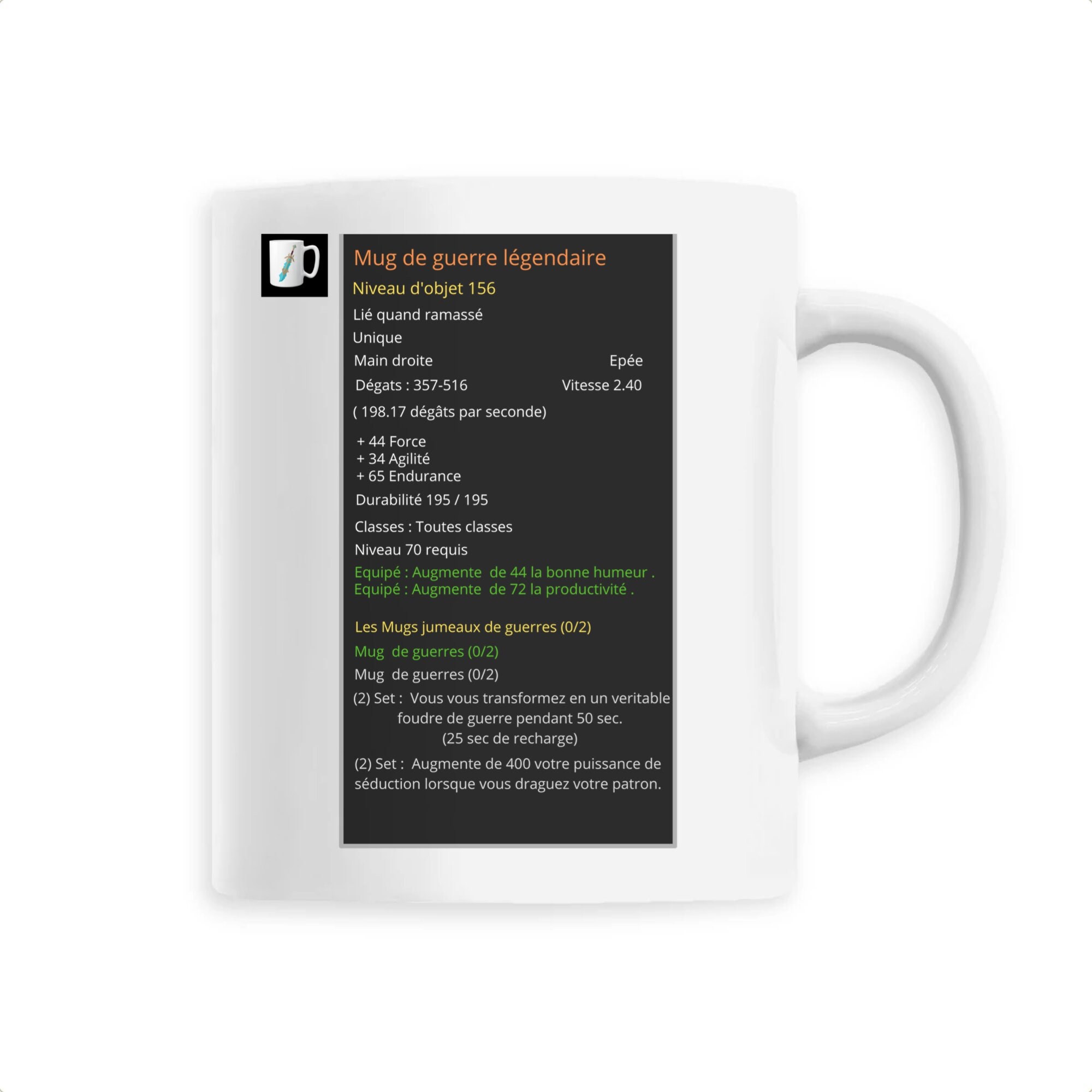 Mug Légendaire Wow