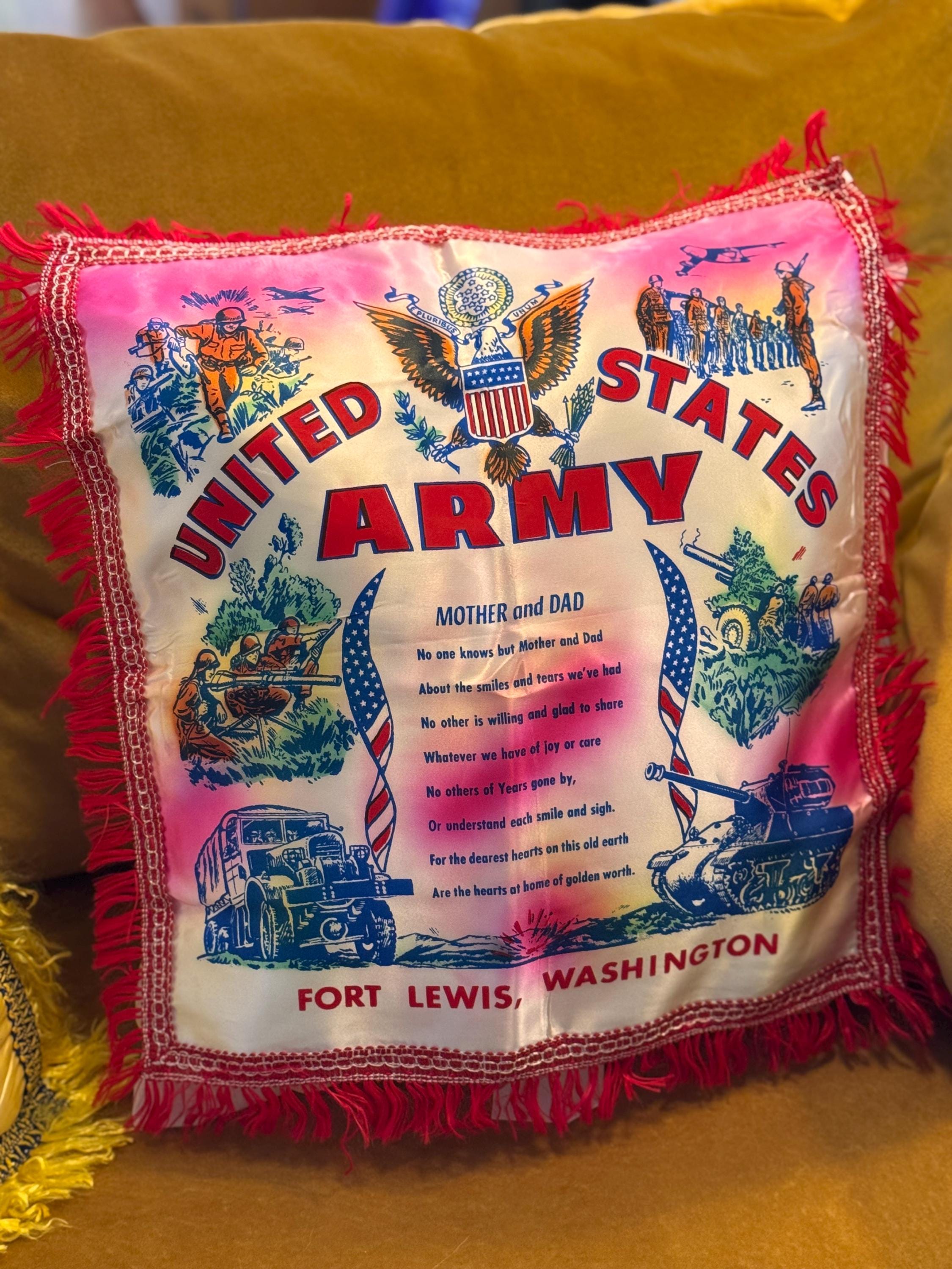 U.S. Army Air Corps スィートハートピロー クッション Air Force Sweetheart Pillow - Etsy
