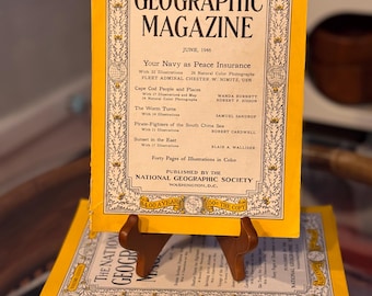 Vintage National Geographic Magazines (1925–1988) – Priced Individually, WWII Era & Classic Yellow Border Issues, Collectible History Decor