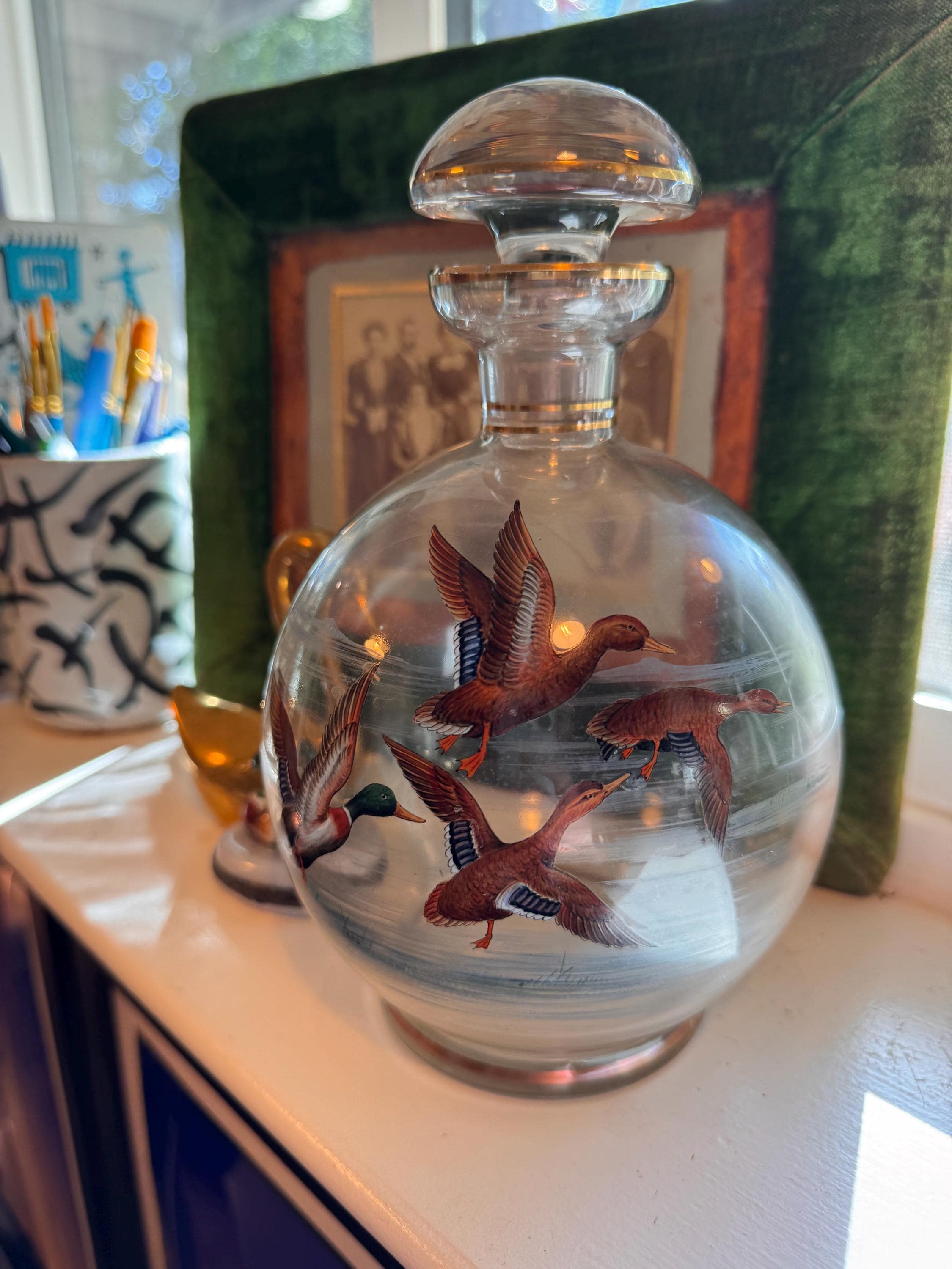 Vintage Duck Decanter - Etsy