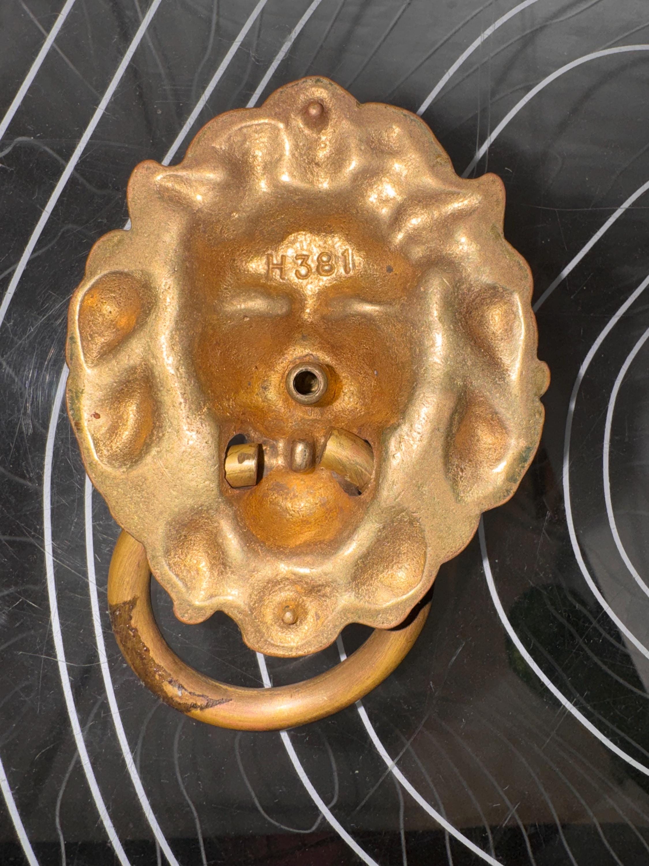 Vintage Solid Brass Lion Head Drawer Pulls - Etsy