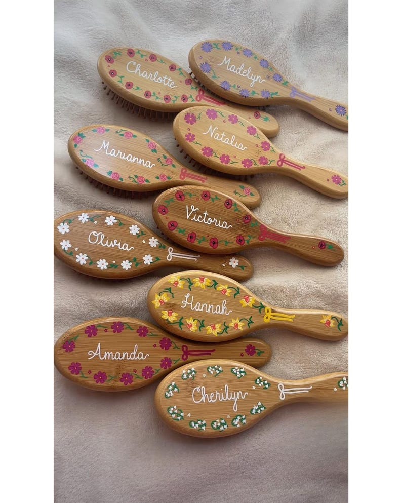 Custom Comb Set Custom Wide Tooth Comb | Personalized Christmas | Handwritten ...