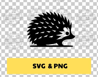 Cute Hedgehog SVG, Cricut, Silhouette, Hedgehog, PNG, SVG , Cut File, Clipart