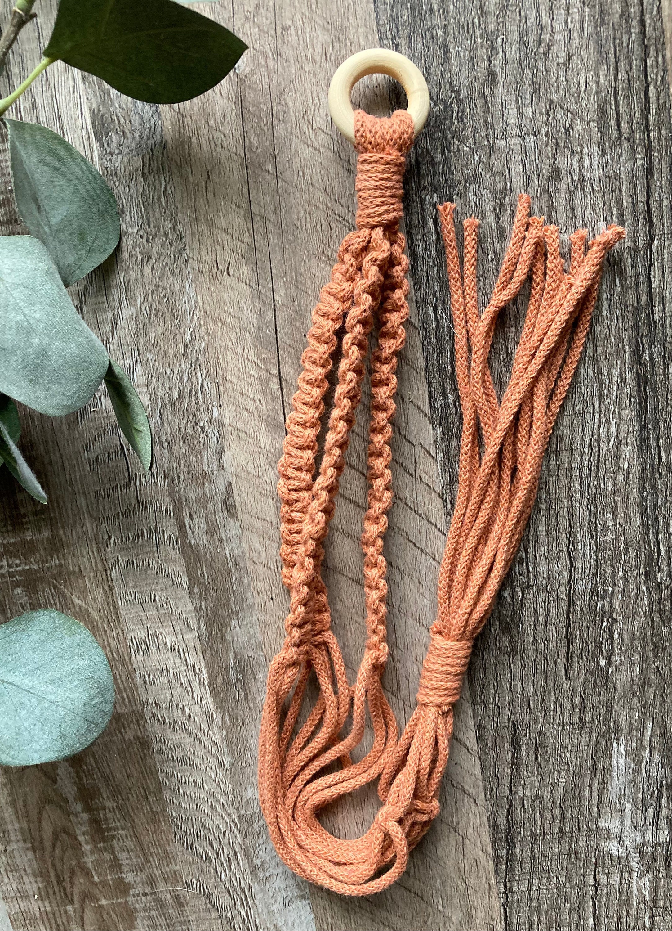 Jardinière en Macramé Terracotta