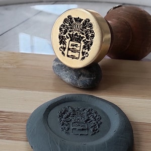 Gepersonaliseerde familiewapenzegel, lakzegel, speciaal dagcadeau, cadeau voor hem