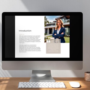 Listing presentation template (Canva) seller guide & CMA pages | US Letter