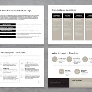 Listing presentation template (Canva) seller guide & CMA pages | US Letter
