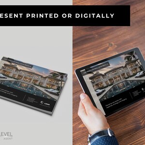 Listing presentation template (Canva) seller guide & CMA pages | US Letter