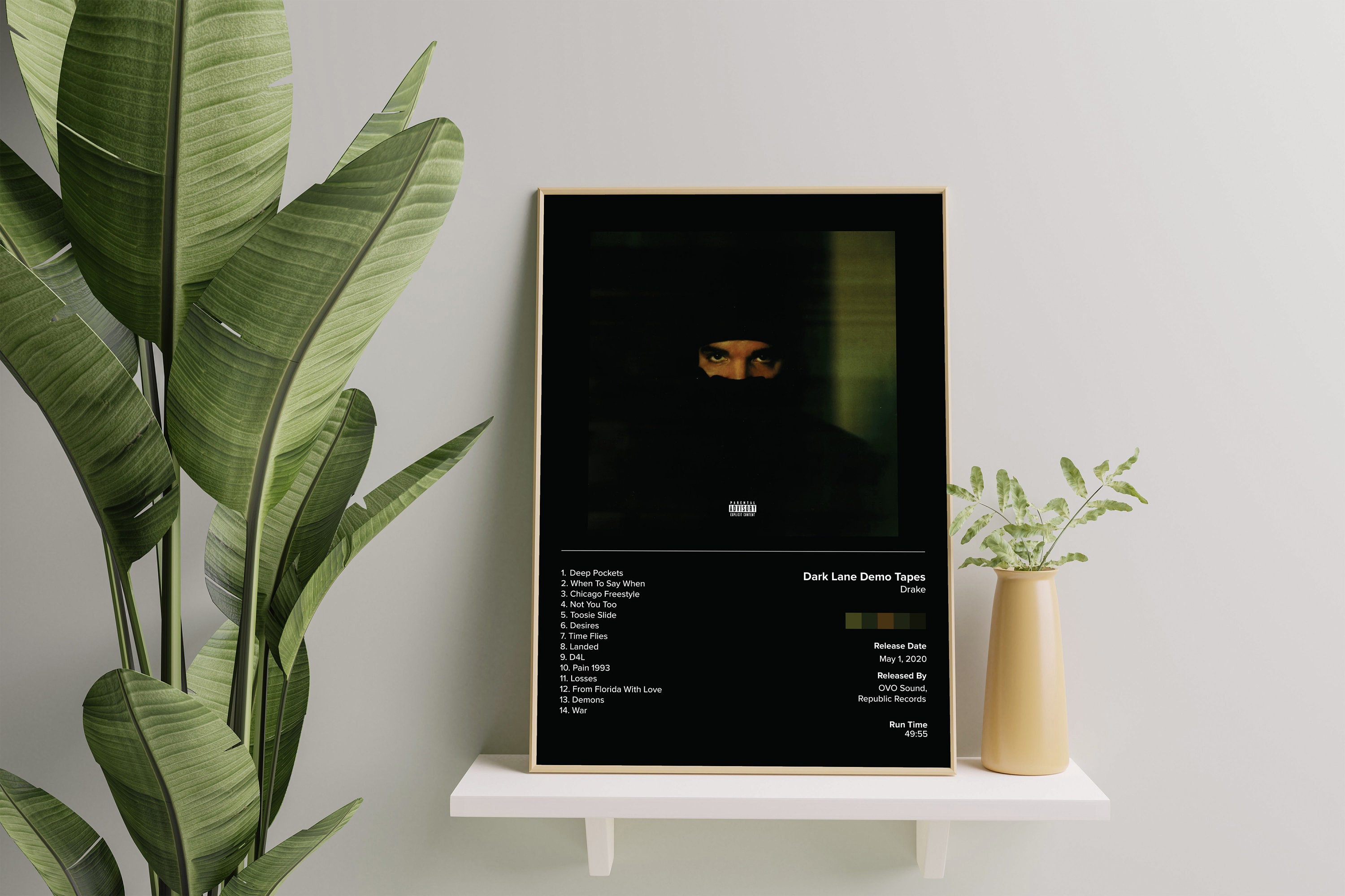DRAKE Dark Lane Demo Tapes Album Poster Minimalistic Etsy