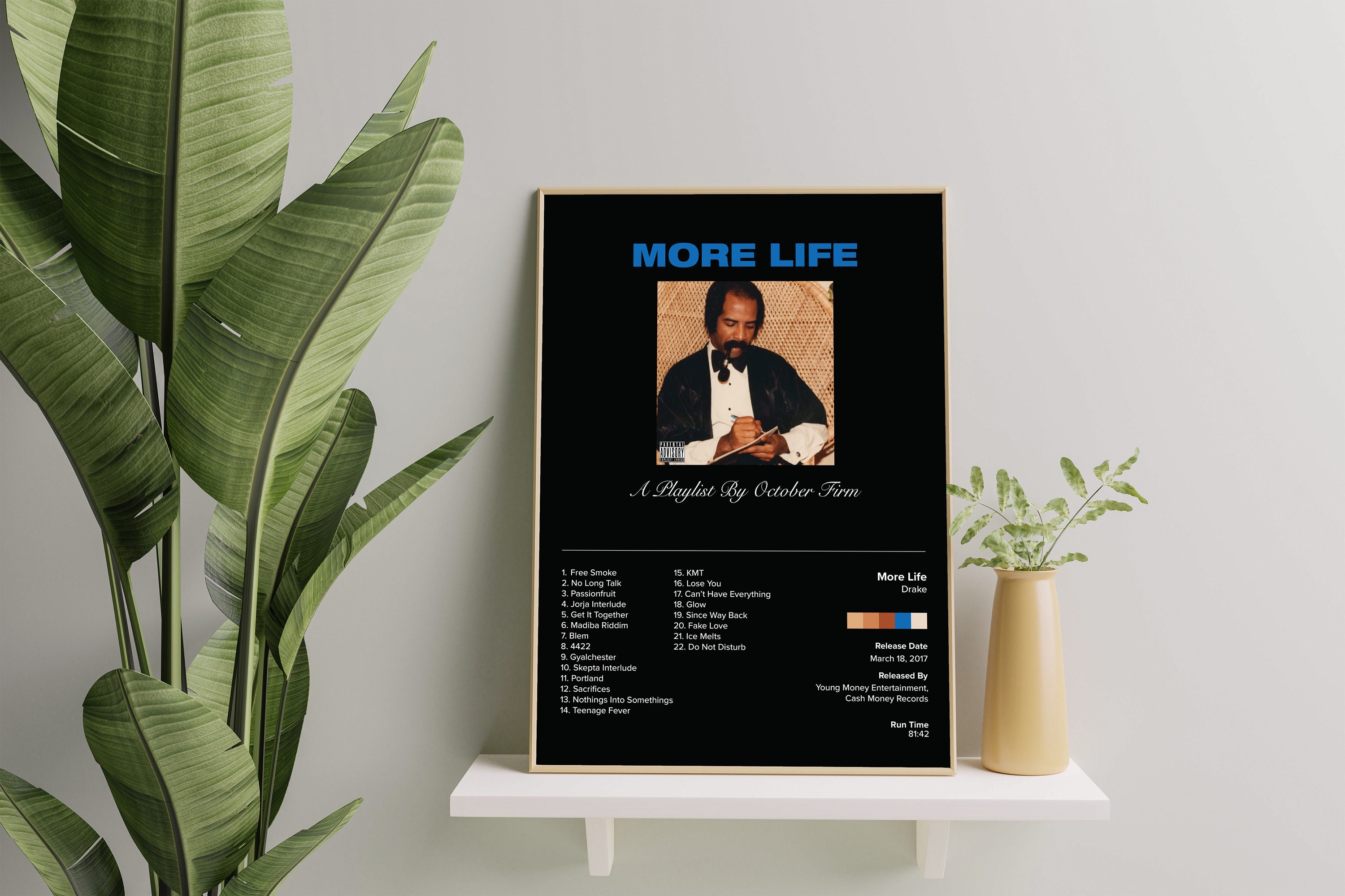 Drake Album Poster, Poster Cover Album More Life Drake