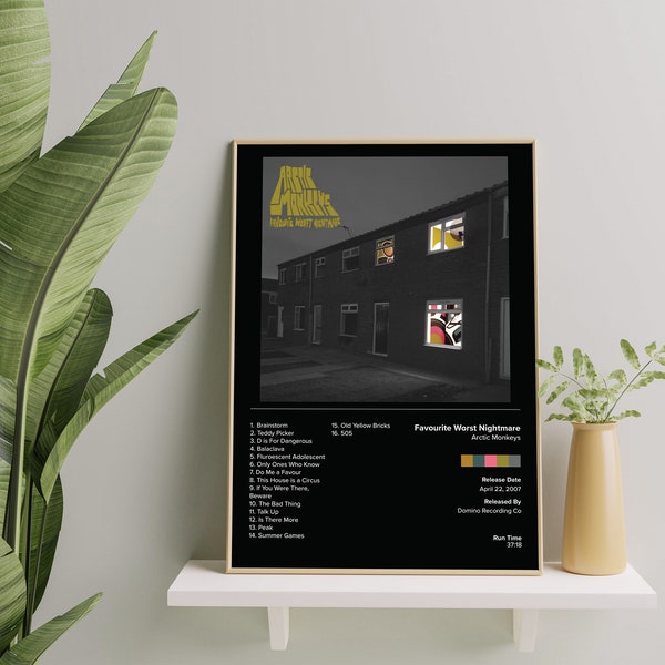 ARCTIC MONKEYS Favourite Worst Nightmare | Album Poster | Minimalistic