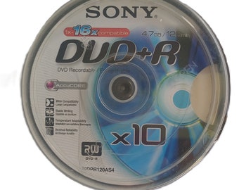 Sony DVD+R 4,7 GB 120 Min. AccuCore, 10er-Rolle