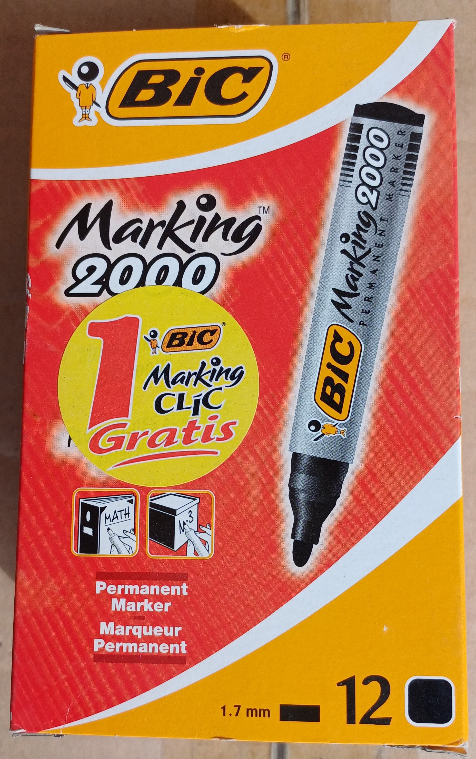 Bic Marking 2000 Marcador Permanente P/R 1.7 Negro