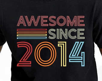 DESCARGA DIGITAL Impresionante desde 2014 2017 2012 Diseño PNG para Cricut, Silhouette, htv, Sublimación