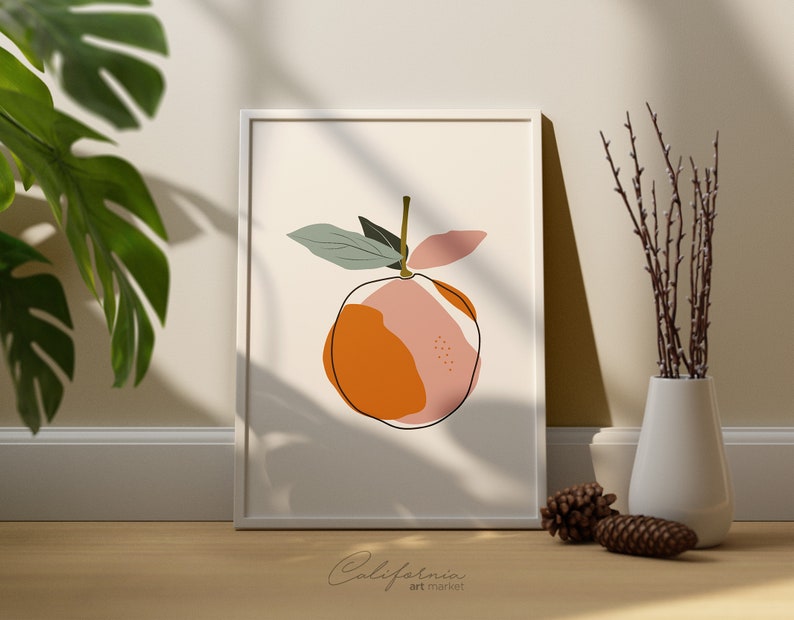 Kitchen Wall Art Set of 3 Dining Room Wall Decor Kitchen Decor Kitchen Prints Fruits Prints Set 3 Modern Print Set image 6