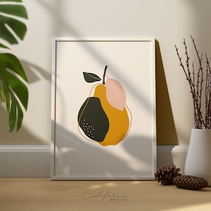 Kitchen Wall Art Set of 3 Dining Room Wall Decor Kitchen Decor Kitchen Prints Fruits Prints Set 3 Modern Print Set image 7