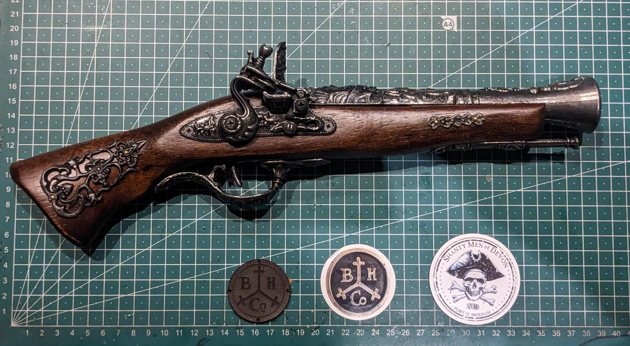 C18 Blunderbuss Pirate Flintlock Pistol. SD-304, A Quality Antique