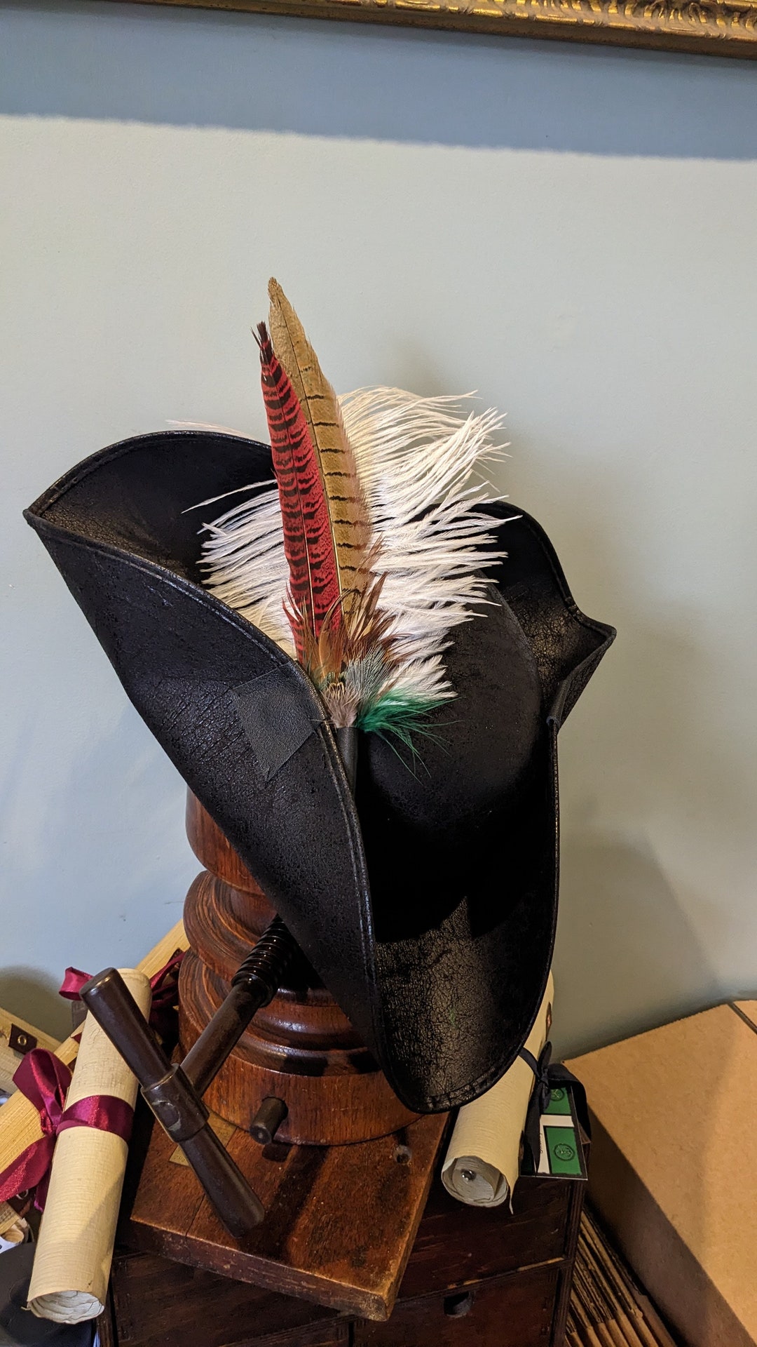 Feathered Pirate Tricorn Hat – Brixham and Renessance Festival