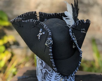 【一点物】 handmade pirate hat gothic 一点物】 handmade pirate hat gothic