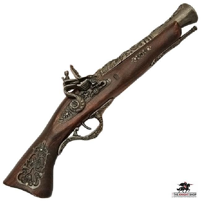 C18 Blunderbuss Pirate Flintlock Pistol. SD-304, A Quality Antique