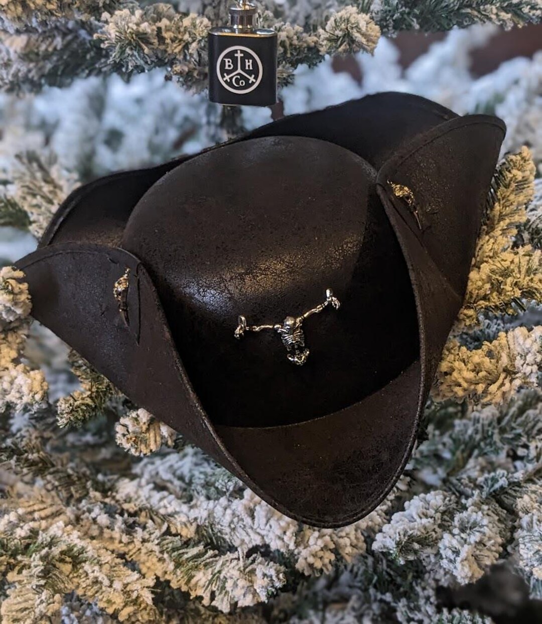 Tricorne Execution Dock Hat Pirate HAT, Sturdy, Crushable, Weather