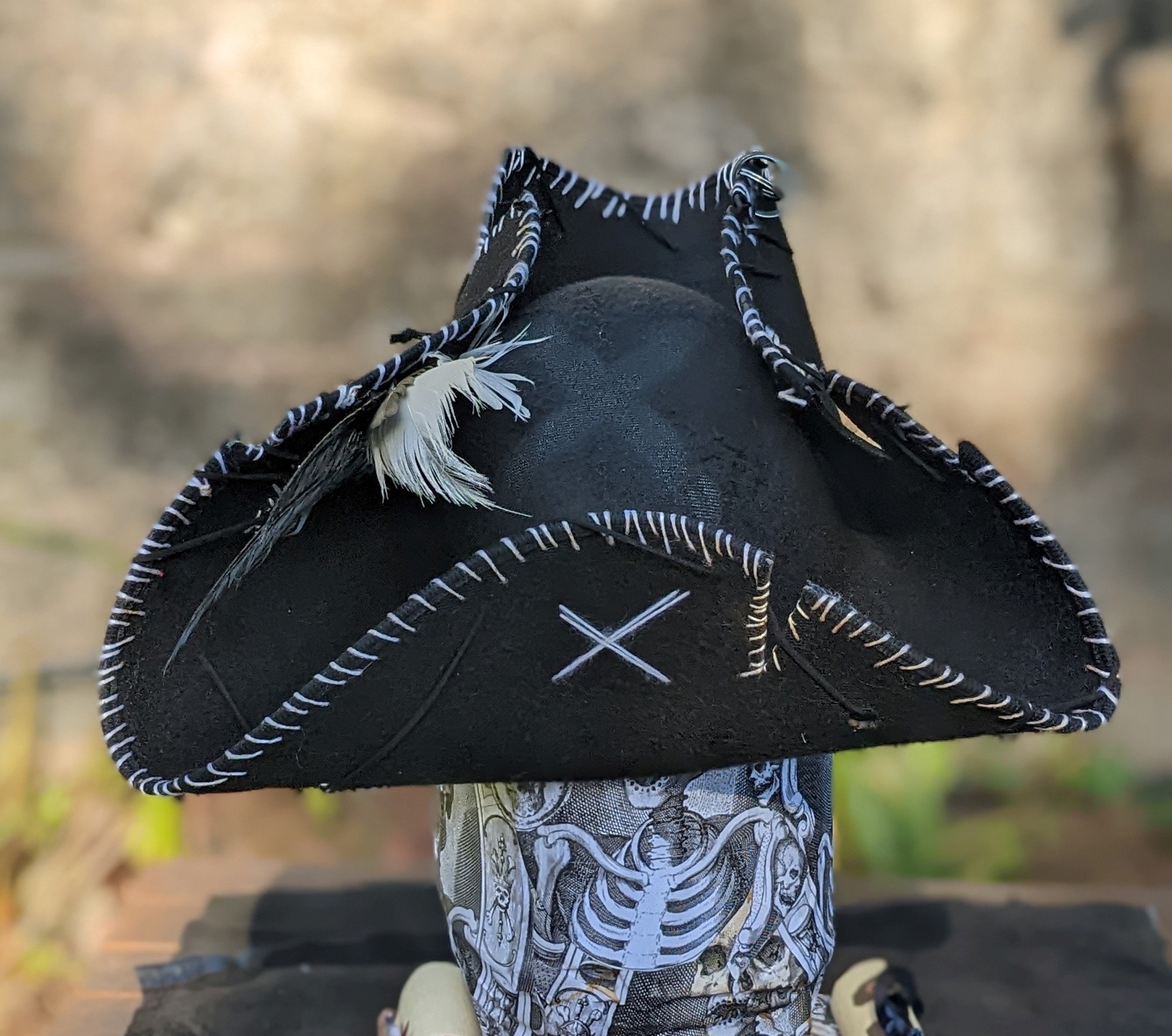 Brazen Pirate Hat - the Night Walker of the Tides Tricorne