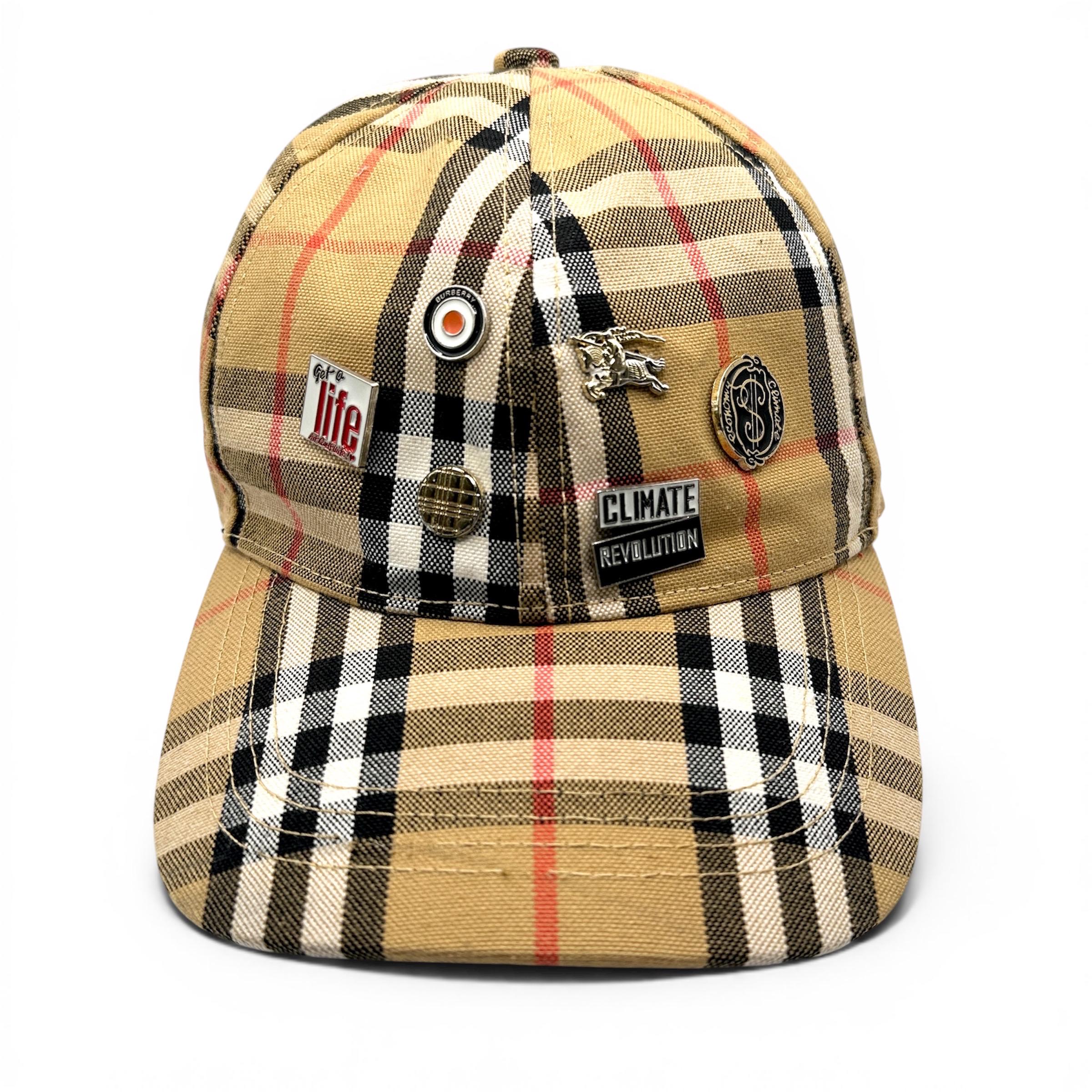 Burberry Hat Vintage Check Baseball Cap, Early 2000s Archive