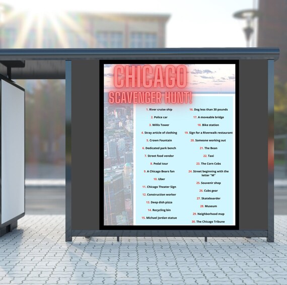 Chicago Scavenger Hunt Printable Outdoor Game Digital - Etsy