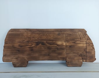 Bulli “Welcome” wooden sign