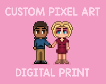 Premium Vector  Male and female 8 bit pixels people in pairs for cross  stitch pattern in vector illustration