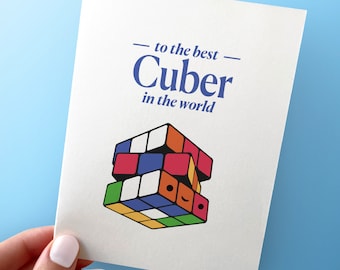 Card For Cuber - Rubik's Cube Birthday Card - A2 Greeting Card