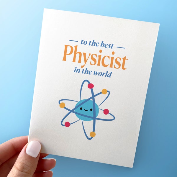 Physics Birthday Card Etsy