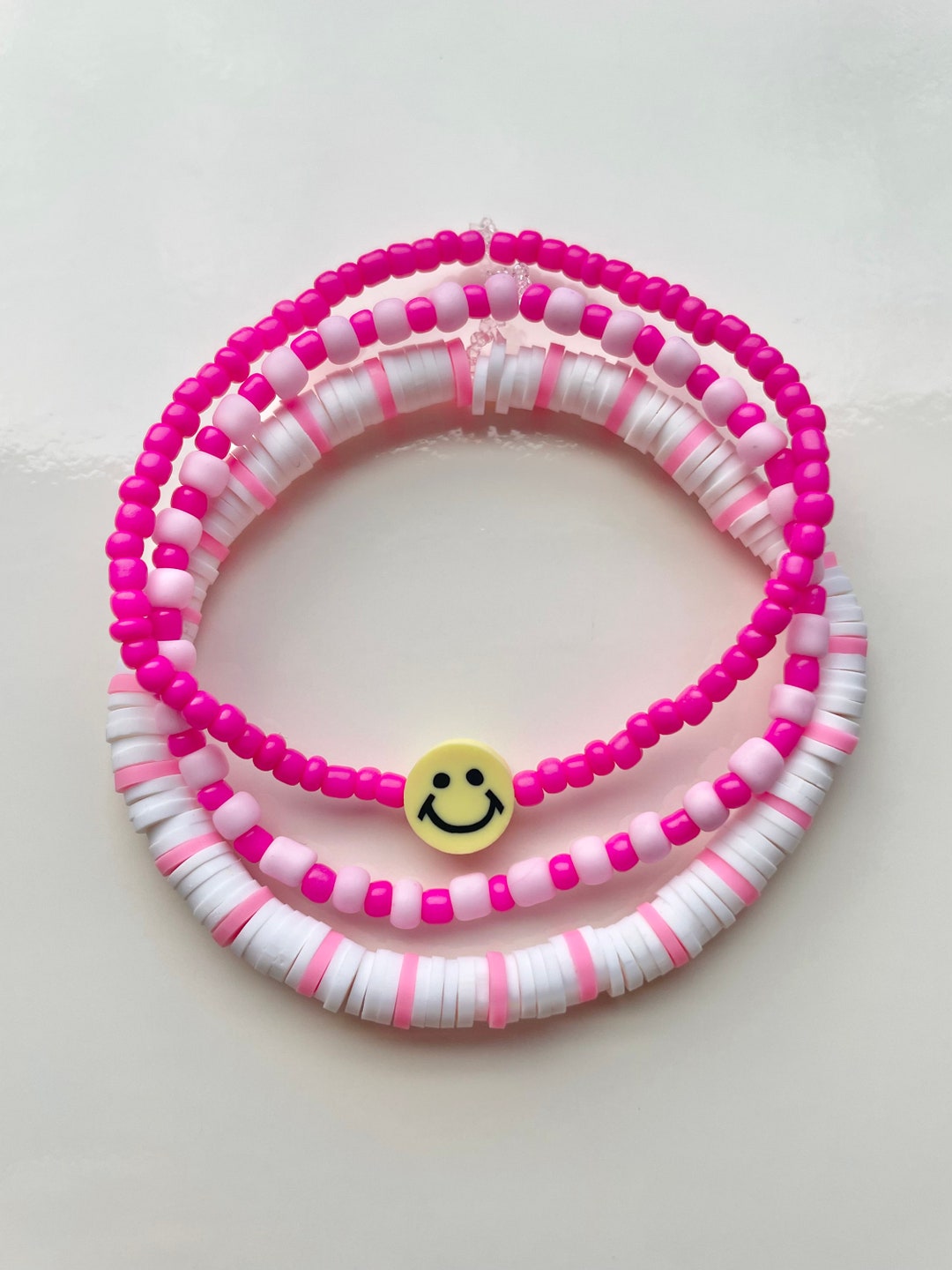 The Pink Bracelet Stack - Etsy