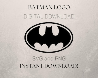 Batman Logo Super Hero SVG Super Hero PNG Design Kids Trendy SVG Digital Download