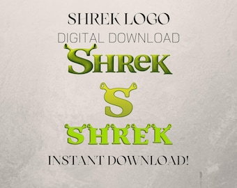 Shrek Inspired Logo Artwork | Modern Ogre Fan Art (PNG SVG Digital Download)