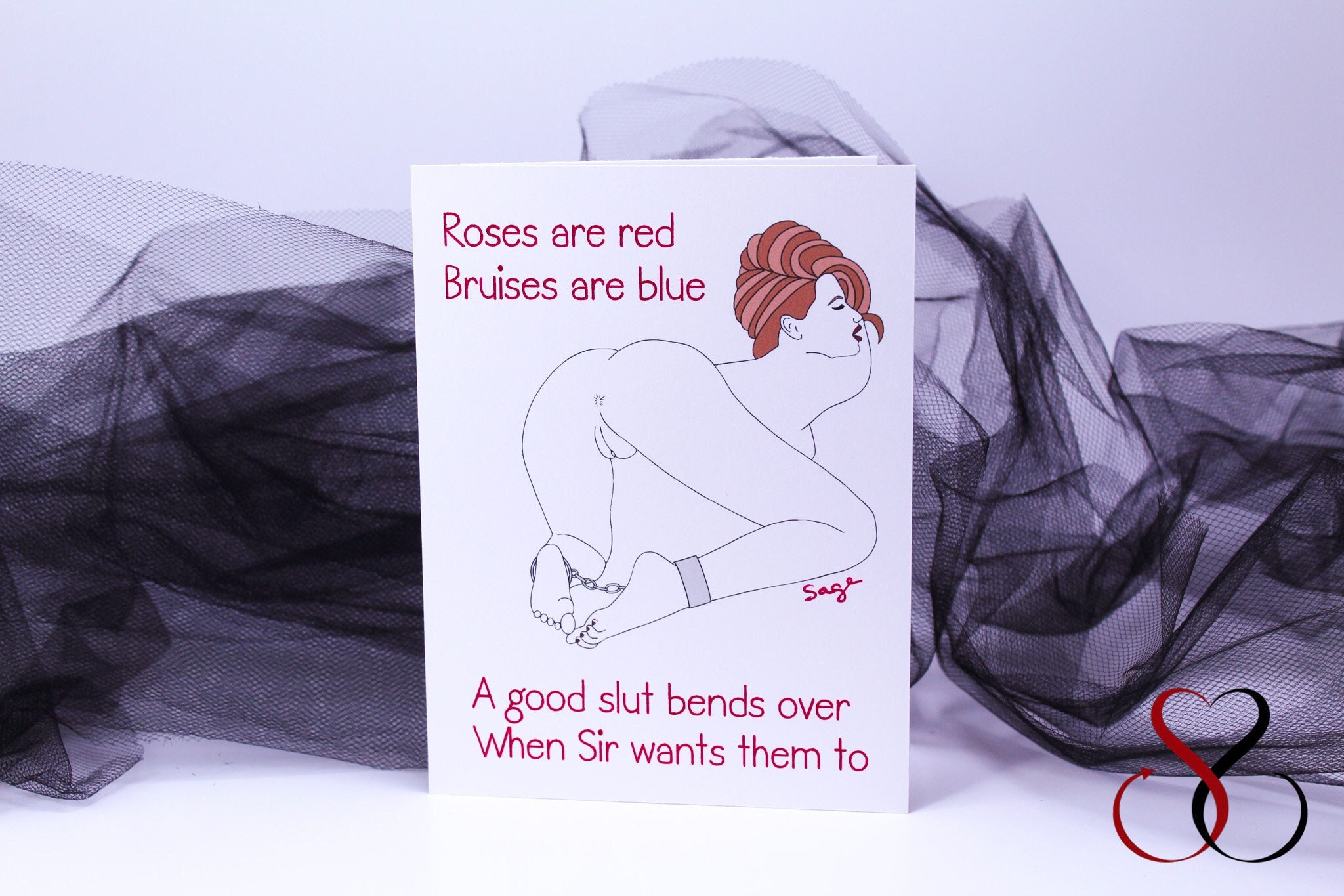 amture message card slut Slut Greeting Card - Etsy