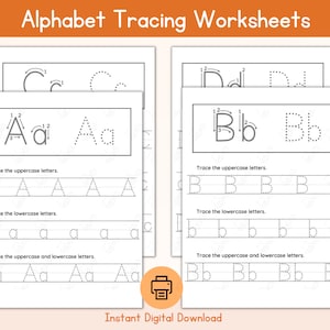 Alphabet ABC Handwriting Practice worksheet, Tracing Alphabet & Phrases for  Preschool, Pre-K, and Ki