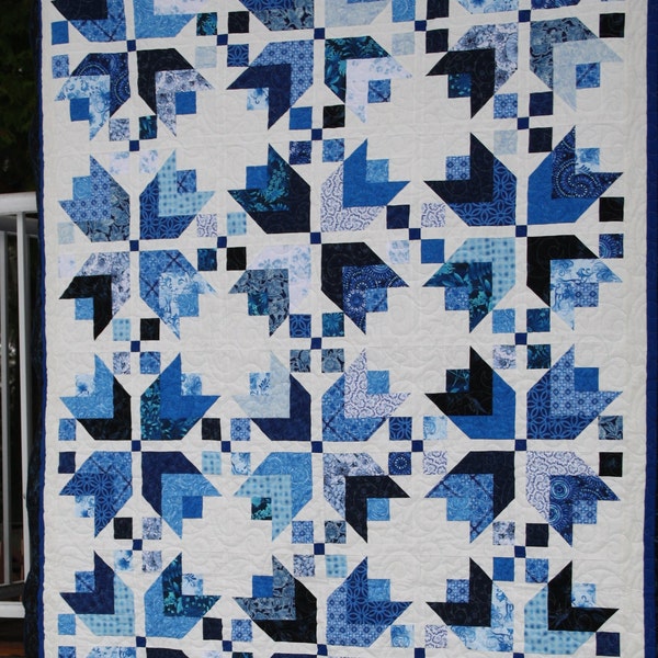 Quilt in blues