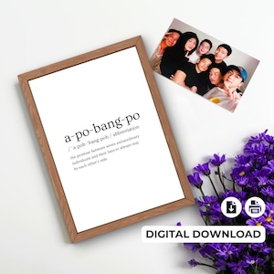 BTS digital print APOBANGPO encyclopaedia style as download