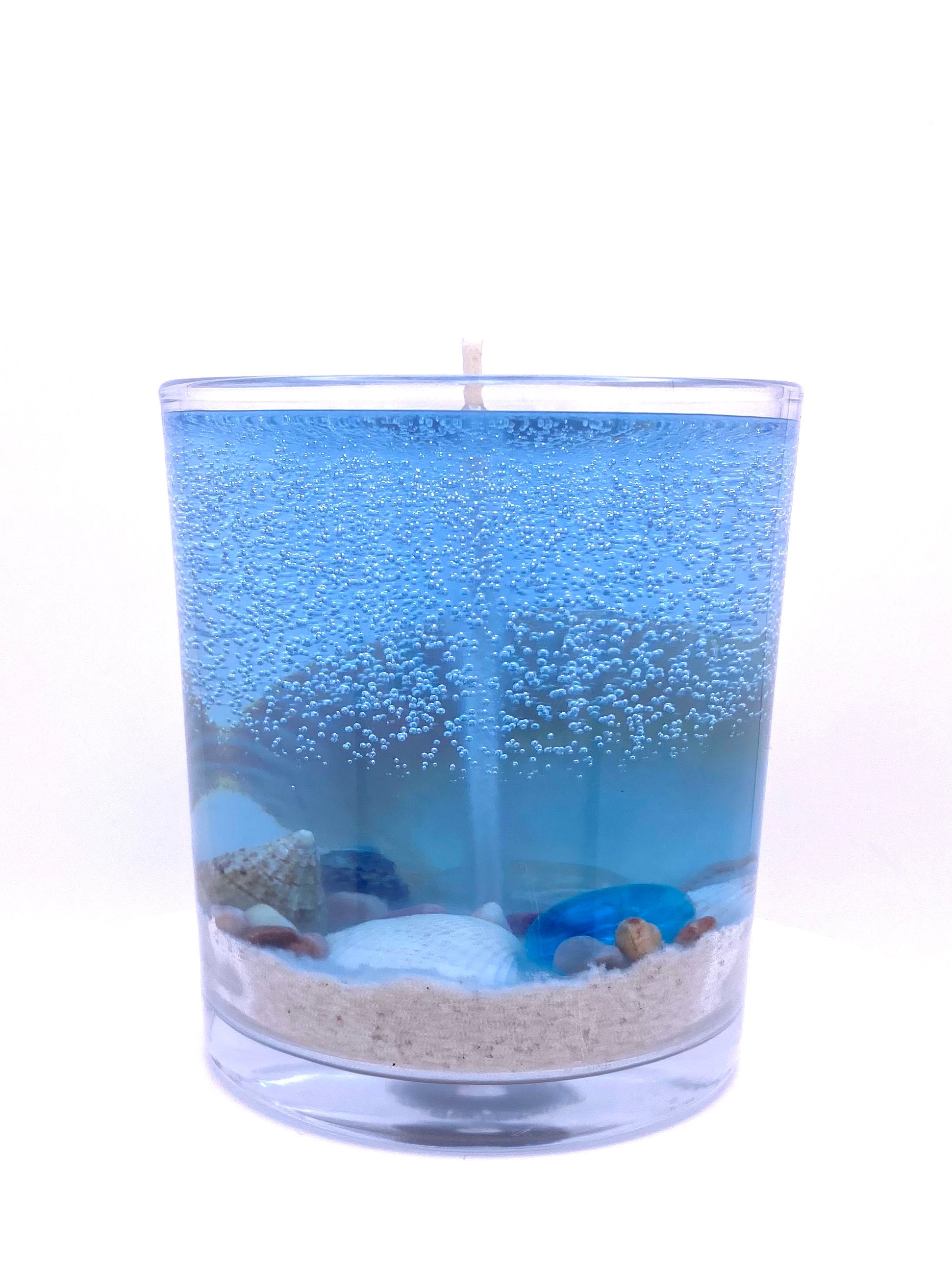 Scented Gel Wax Sea Candle Ocean Themed Candles Handmade and Eco-Friendly  Decorative Glass Body Relaxing and Stress Relief Candles for Home Bath  Decoration Wedding Party Favors & Gifts 7.7 Oz 