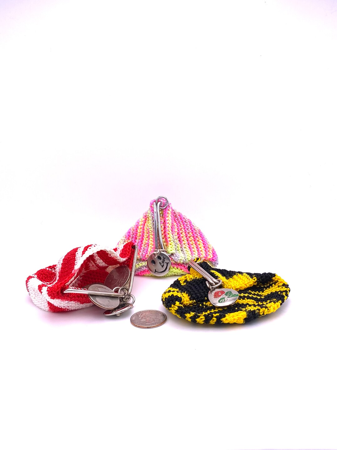 Thread Purses Handwoven Thread Coin Purses - Etsy