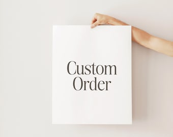 Custom Order - Carolyn