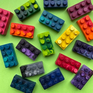 Custom Brick Crayons - Loot Bag Filler - Mixed Coloured