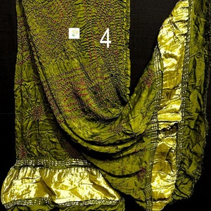 Pure Modal Silk Bandhej Dupatta, Handcrafted Chandrakhani Bandhani Work, Organic Colors, Lagdi Patta, Vegan Silk, Silk Dupatta for Women