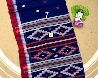 Handwoven Pure Khadi Cotton Saree, All Over Body Buttas, Cotton Sarees For Women