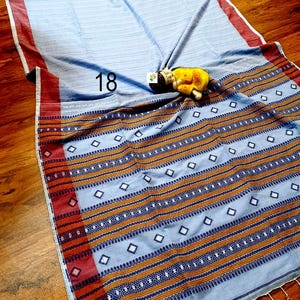 Handwoven Pure Khadi Cotton Designer Saree, Tassels, Cotton Sarees for Women Saree No # 18