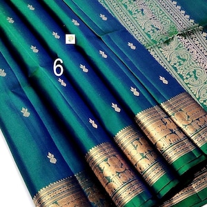 Traditional Kanchipuram Pure Silk Saree, Double Warp, Handloom Soft Silk, Contrast Rich Pallu, Silk Mark Certified, Silk Sarees For Women
