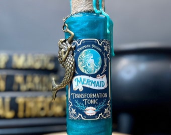 Mermaid Transformation Tonic: Color Changing Magic Potion and Sensory Fidget Decor