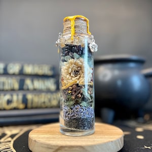 Happiness and Success Spell Jar | Intention and Manifestation Bottle | Witchcraft Spells for Manifesting image 1